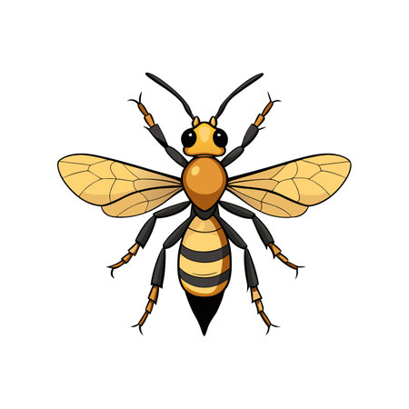 Stunning Colorful Sand Wasp Artworkのイラスト素材