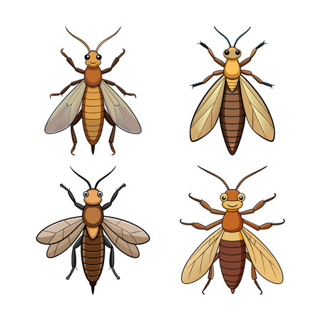 Vivid Dobsonfly Illustration Capturing Natural Colorsのイラスト素材