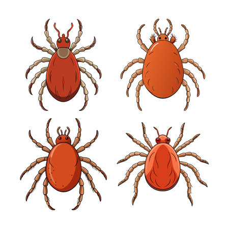 Realistic Twospotted Mite Artwork Highlighting Its Featuresのイラスト素材