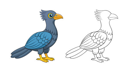 Colorful Representation of Asian Koel Birdのイラスト素材