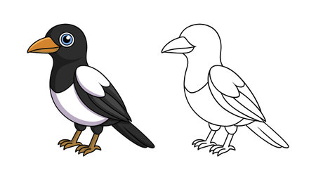 Realistic Black-Headed Gonolek Illustrationのイラスト素材