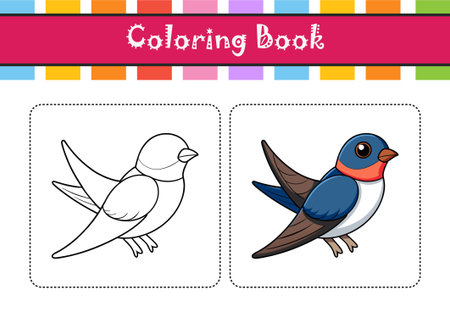 Stunning Bank Swallow Designのイラスト素材