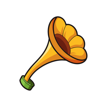 Vibrant Rock Trumpet Flower Design for Exotic Gardensのイラスト素材