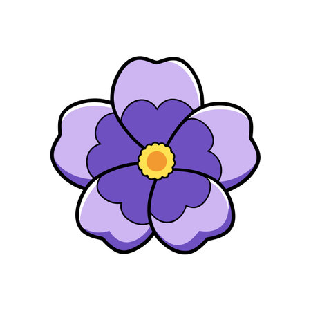 Charming Nemesia Flower Colorful Artworkのイラスト素材