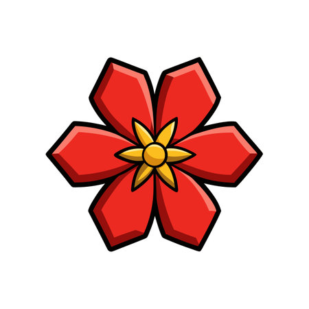 Stunning Maltese Cross Flower Artwork for Gardensのイラスト素材