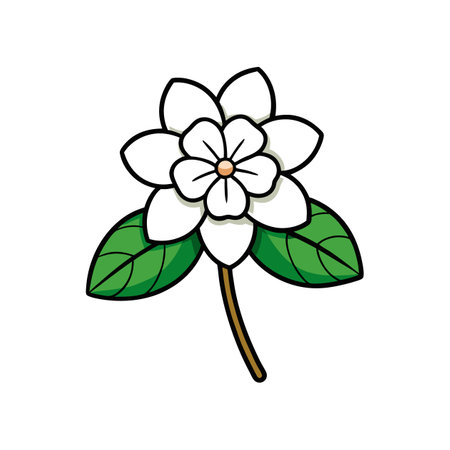 Vivid Trailing Arbutus Flower Illustration