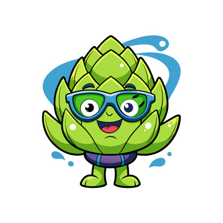 Exhausted Artichoke Relaxing After Mealのイラスト素材