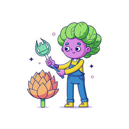 Fragile Artichoke's Lock in Creative Designのイラスト素材