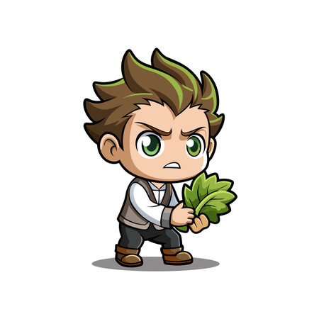 Bloated Arugula's Unique Foraging Experienceのイラスト素材