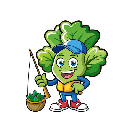 Arugula's Comedic Fishing Adventureのイラスト素材
