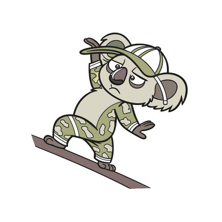 Drugged Koala Parkour Adventureのイラスト素材