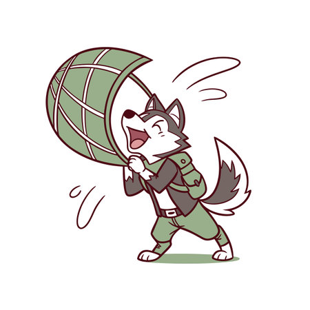 Husky LARPing in a Whimsical Adventure