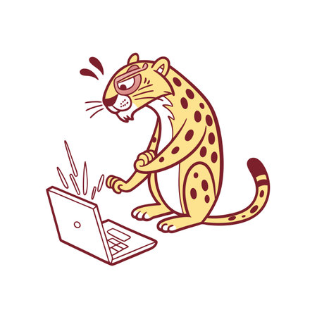 Jaguar's Passionate Blogging Sessionのイラスト素材