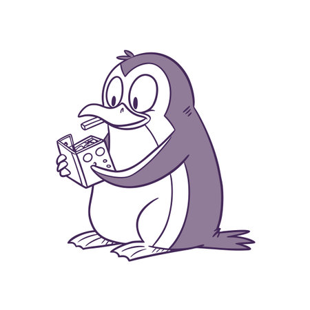 Penguin's Exciting Model Constructionのイラスト素材