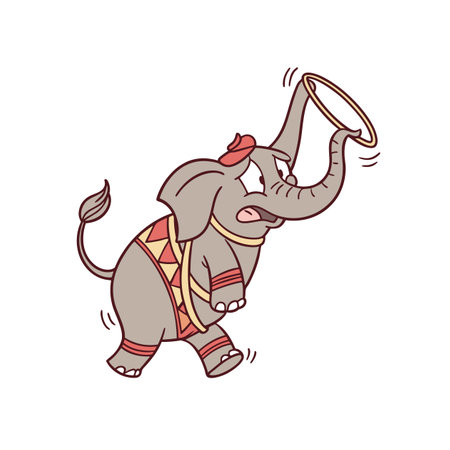 Elephant's Gymnastics Funのイラスト素材