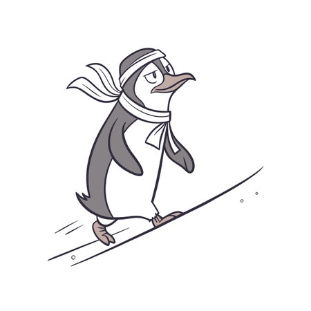 Penguin's Fun Day at the Concertのイラスト素材