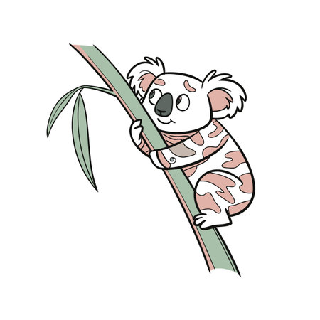 Numb Koala Sculptingのイラスト素材