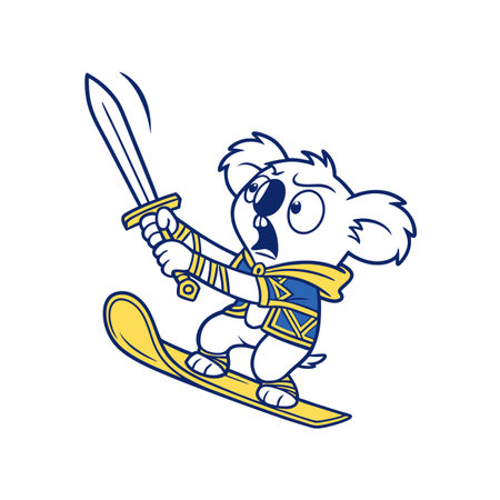 Koala's Snowboarding Funのイラスト素材