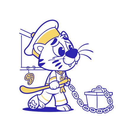 Breathless Jaguar Cooking in Illustrationのイラスト素材