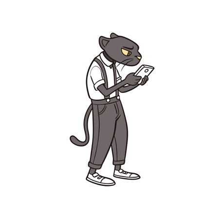 Jaguar's Nauseating Social Media Experienceのイラスト素材