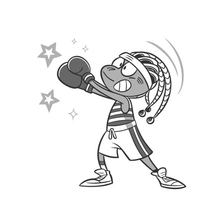 Gecko in Sluggish Restoring Sceneのイラスト素材