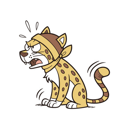 Jaguar's Spirited Graphic Design Adventureのイラスト素材