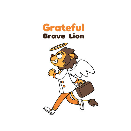 Lion's Fun Hunting Adventureのイラスト素材