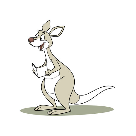 Sprightly Kangaroo Sharing Storiesのイラスト素材