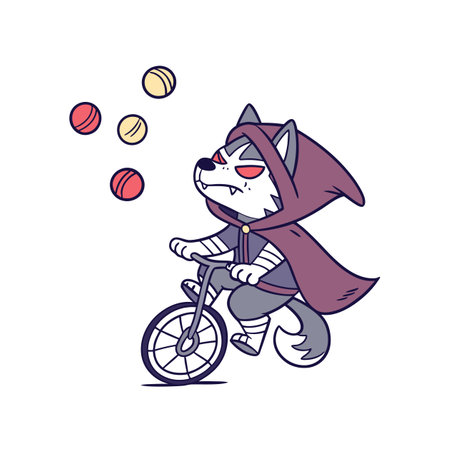 Husky's Cycling Funのイラスト素材