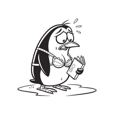 Penguin's Challenging Tutoring Adventureのイラスト素材