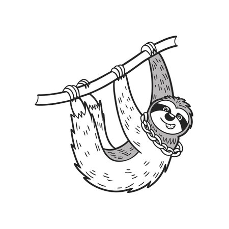 Sloth's Colorful Graffiti Adventureのイラスト素材