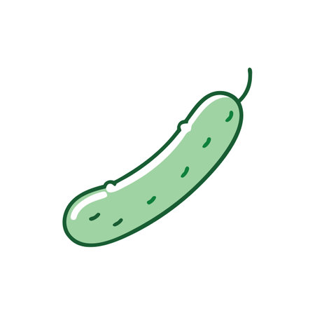 Fresh Cucumber Vegetableのイラスト素材