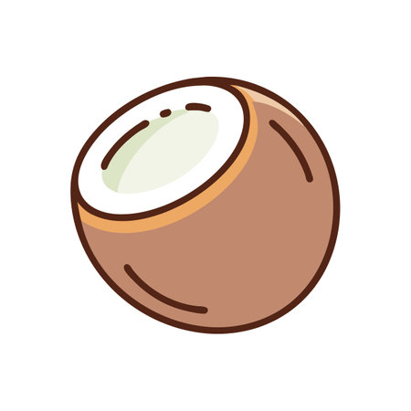 Fresh Coconut Delightのイラスト素材