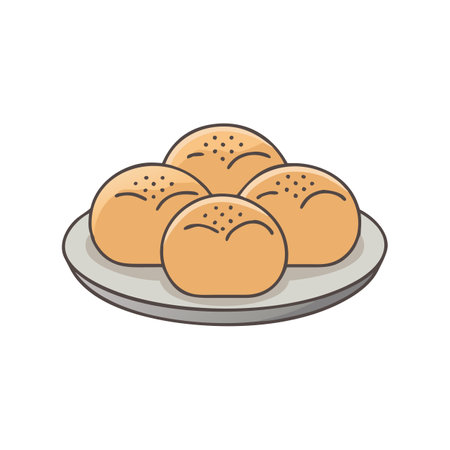Delicious Homemade Dinner Rolls Recipeのイラスト素材