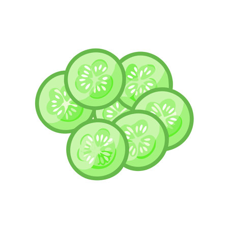 Crisp Cucumber Salad for Refreshing Mealsのイラスト素材