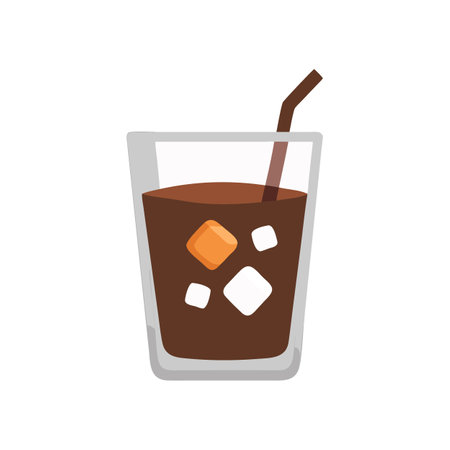Rich Iced Coffee for Coffee Loversのイラスト素材