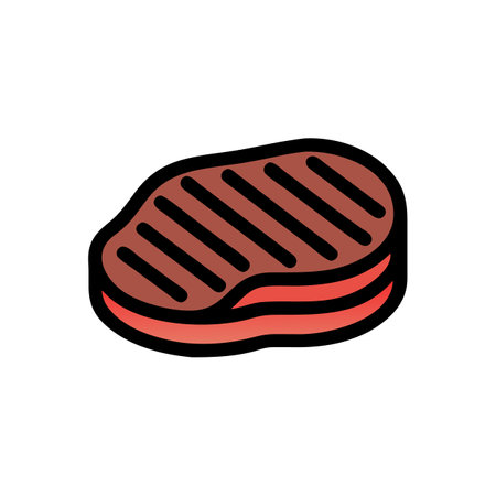 Savory Grilled Ribeye Steakのイラスト素材