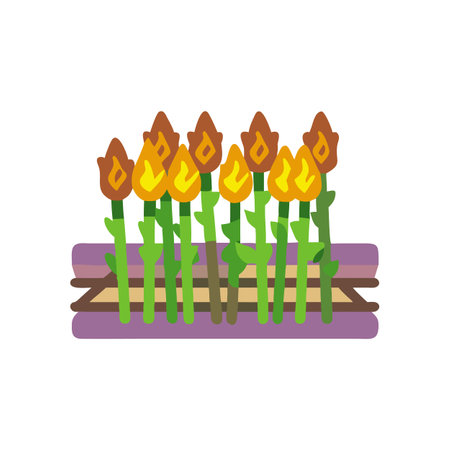 Tasty Grilled Asparagus Spears Delightのイラスト素材