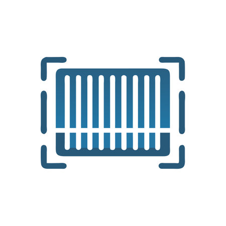 Modern Barcode Logo Designのイラスト素材