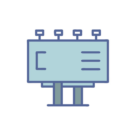 Dynamic Billboard Symbol Illustrationのイラスト素材