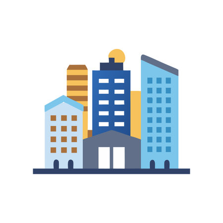 Modern City Icon for Architectureのイラスト素材