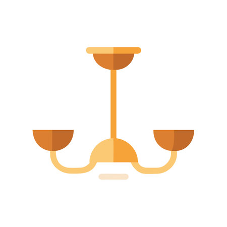 Elegant Chandelier Icon for Interior Designのイラスト素材