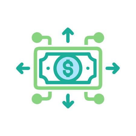 Strategic Cash Flow Icon for Planningのイラスト素材