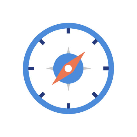 Compass Icon for Adventure Navigationのイラスト素材