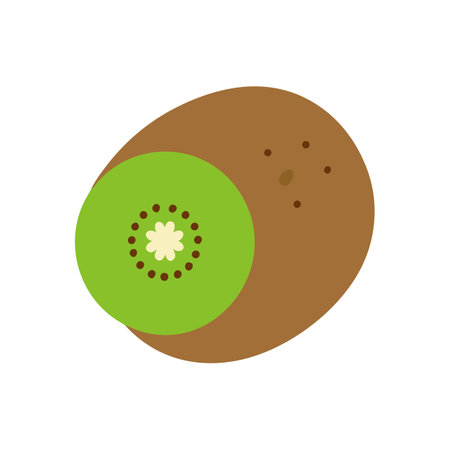 Fresh Whole Kiwi Fruit for Culinary Creationsのイラスト素材