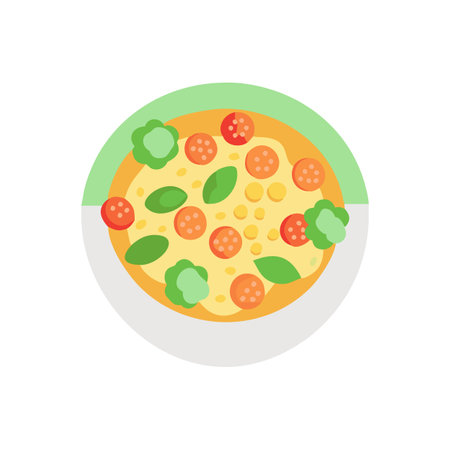 Delicious Vegetable Couscous Salad Artworkのイラスト素材