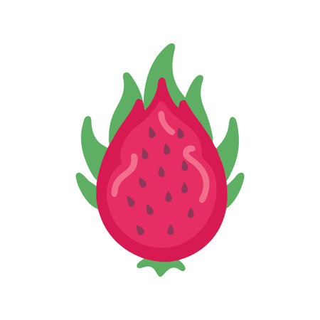 Fresh Whole Dragon Fruit for Culinary Creationsのイラスト素材