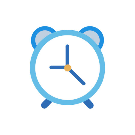 Modern Alarm Clock Symbol Designのイラスト素材