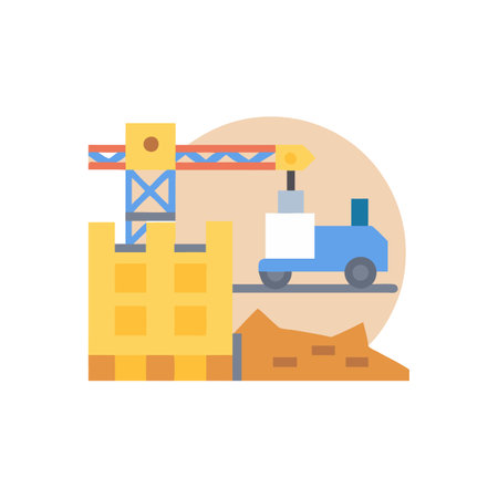Icon of Construction Site Managementのイラスト素材