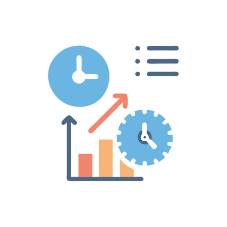 Boosting Productivity with Essential Iconsのイラスト素材